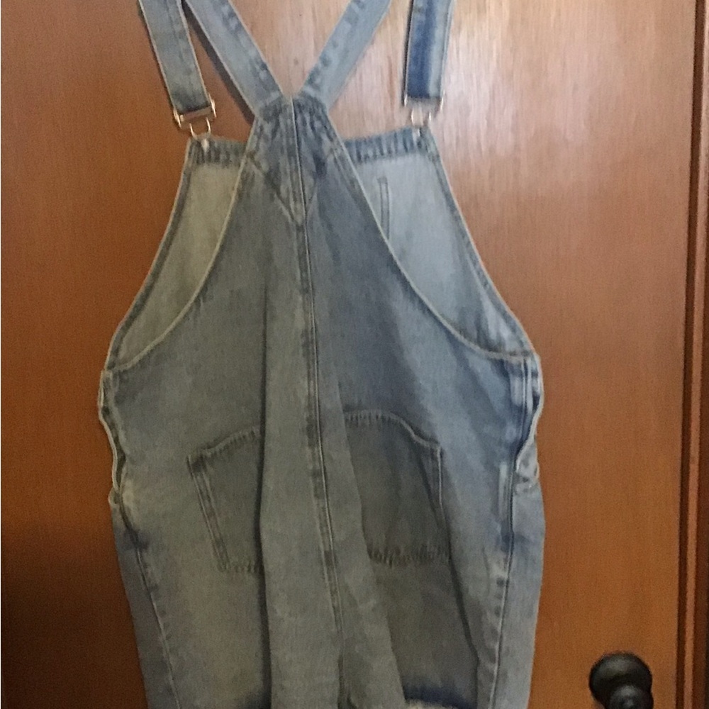 Shein Curve Denim Overall Shorts 1XL - Picture 3 of 4